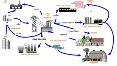Esquema da ecologia industrial