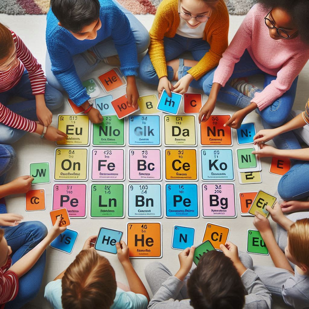 jogo de memoria de elementos químicos