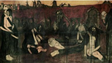 Pintura Plague in Lucca