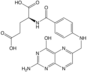ácido fólico estrutura