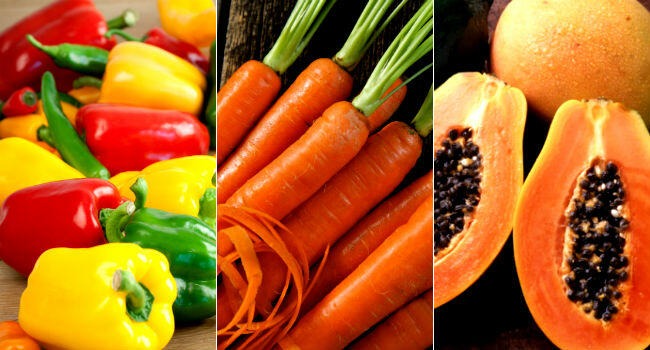Alimentos ricos em beta-caroteno