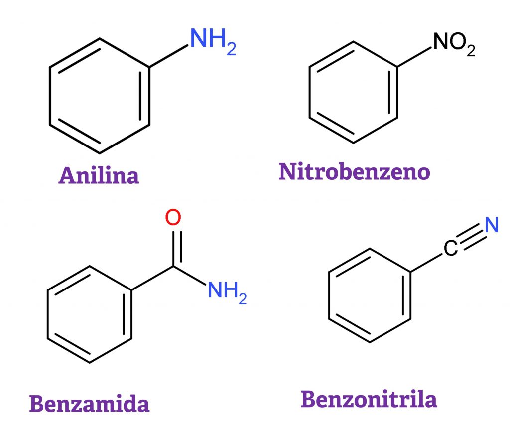 Benzeno grupo nitrogênio