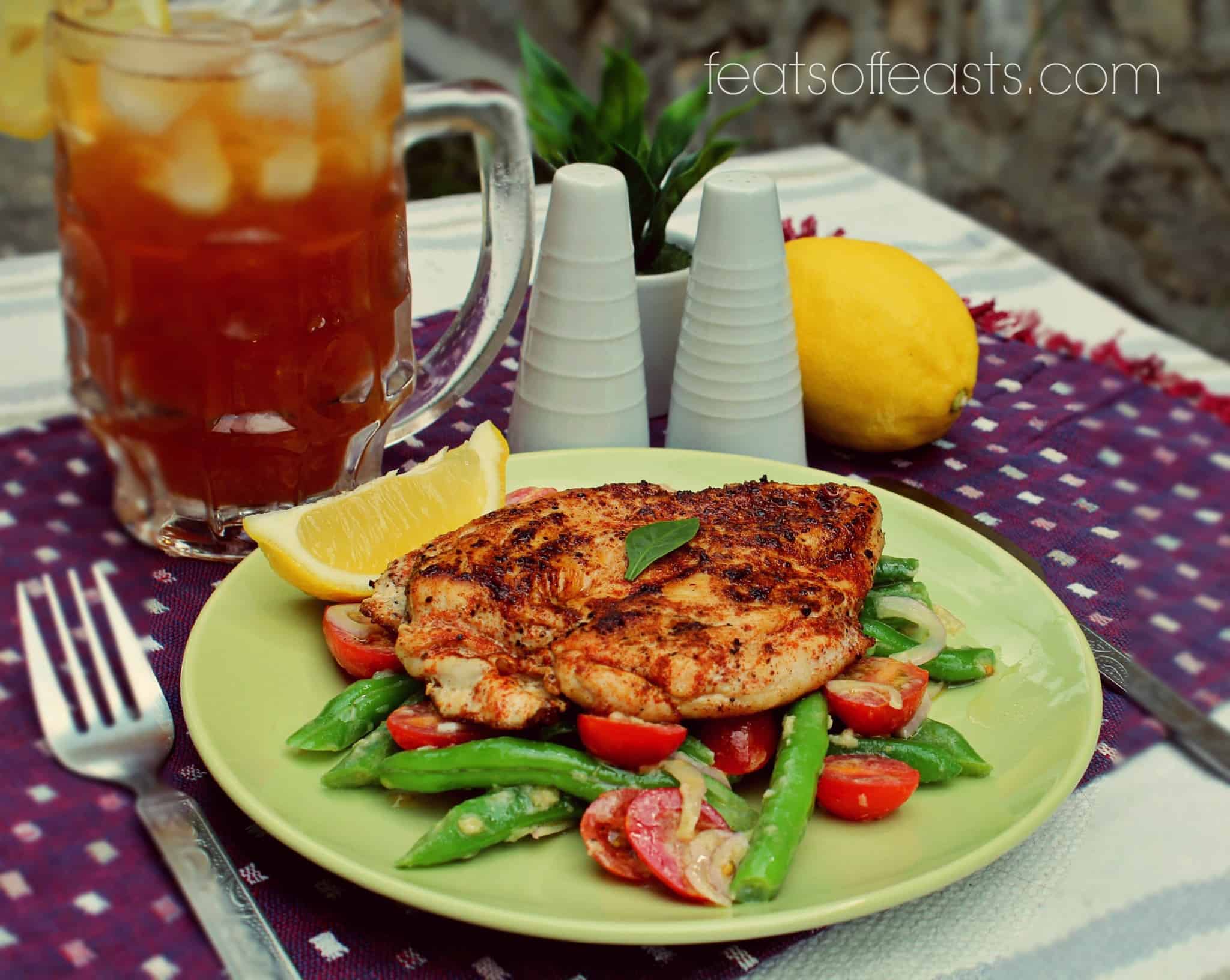Chicken with Bean Salad