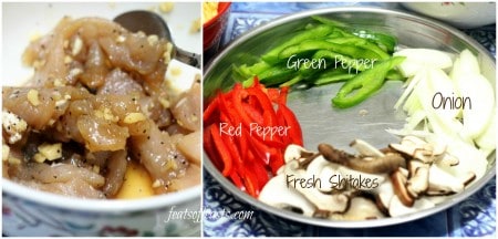 rice cake stir fry collage 1