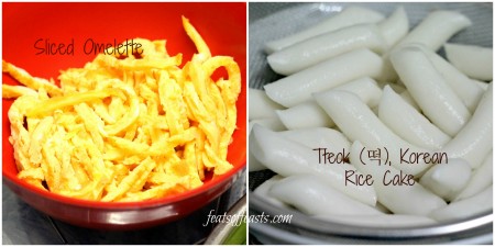 rice cake stir fry collage 2