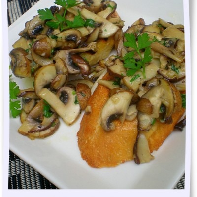 Mushroom Bruschetta – Back 2 Back