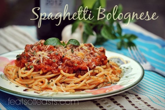 spaghetti bolognese 