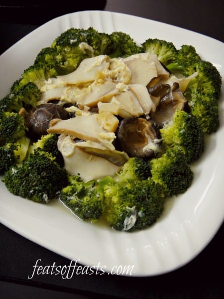 broccoli and mushrooms