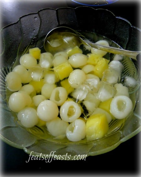 longan and pineapple