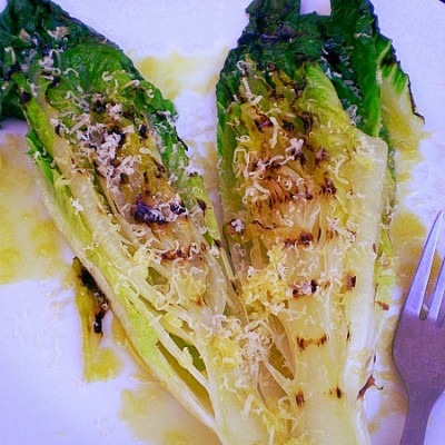 Grilled Whole head of Romaine Lettuce