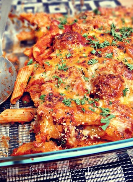 penne meatballs