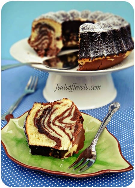 zebra bundt cake