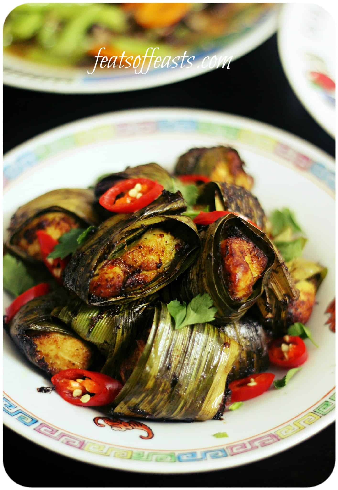 Pandan Chicken (Chicken Wrapped in Screwpine Leaves)