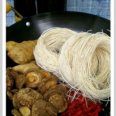 Happy Birthday to the man of my life….with Mee Suah and no-bake cake!