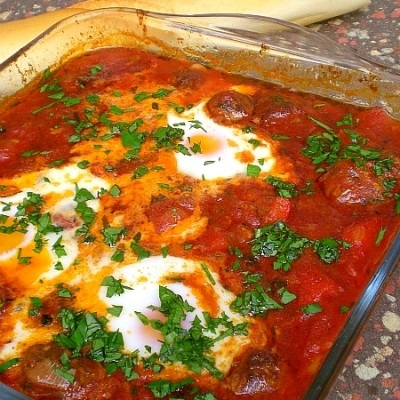 Kefta Mkaouara (Moroccan Spicy Meatballs)