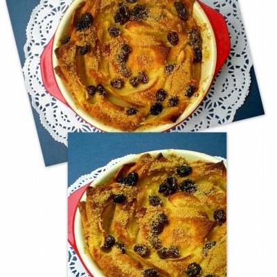 Stale Bread – Bread and Apple Pudding