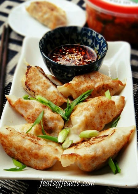 kimchi pot stickers