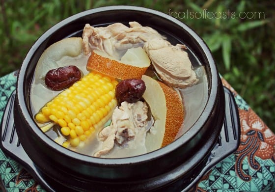 chicken soup old cucumber 