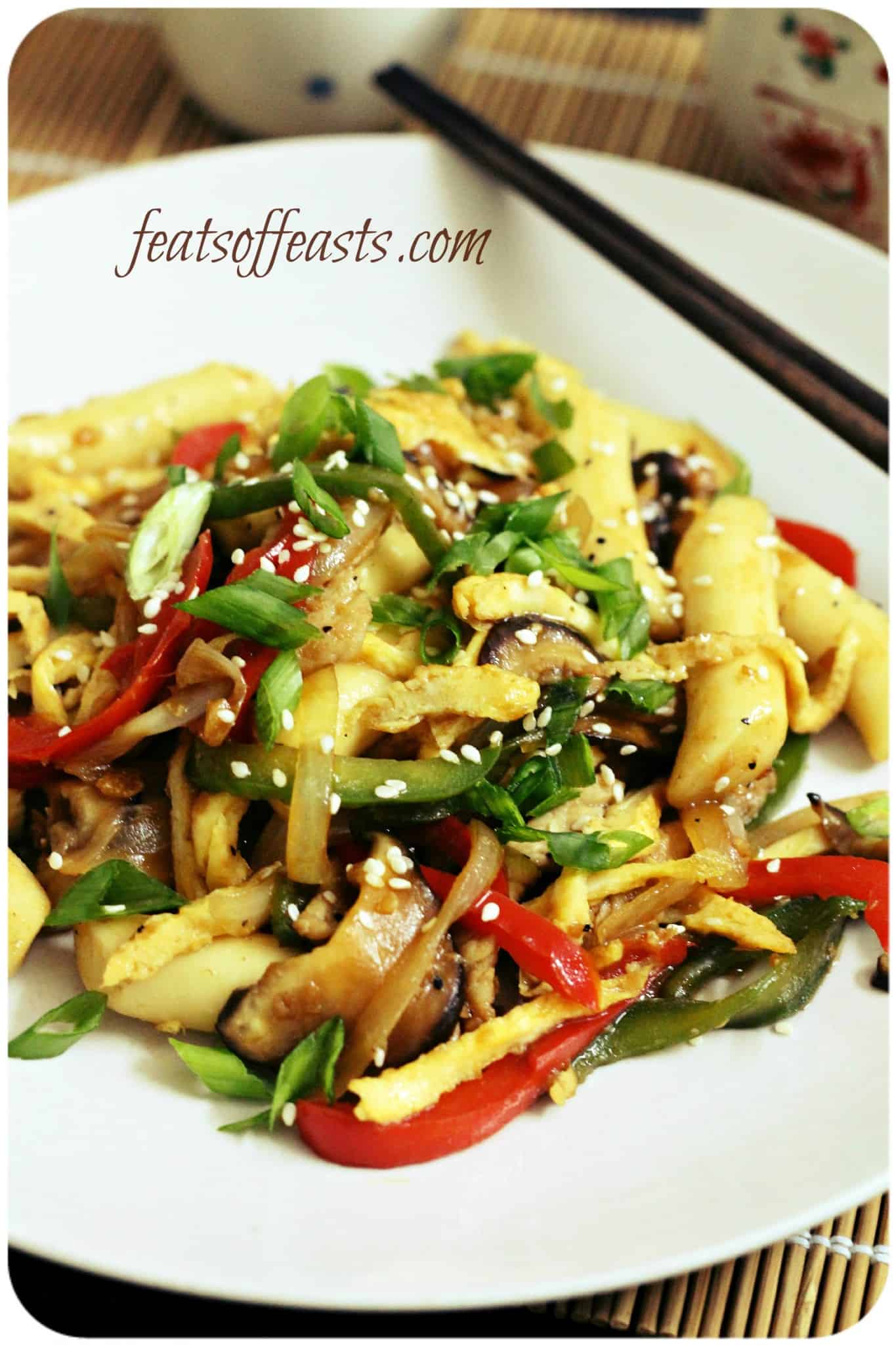 AFF Korea – Royal Korean court stir fried rice cakes, Gungjung-tteokbokki 궁중떡볶이