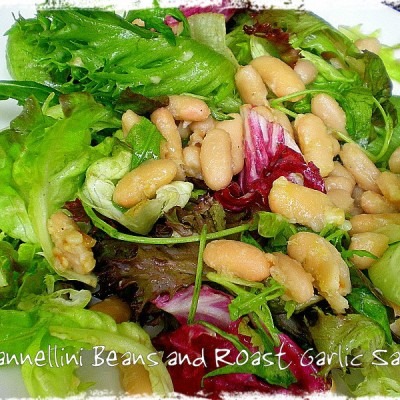 Ballads of Salads! – Cannellini Beans and Roast Garlic Salad