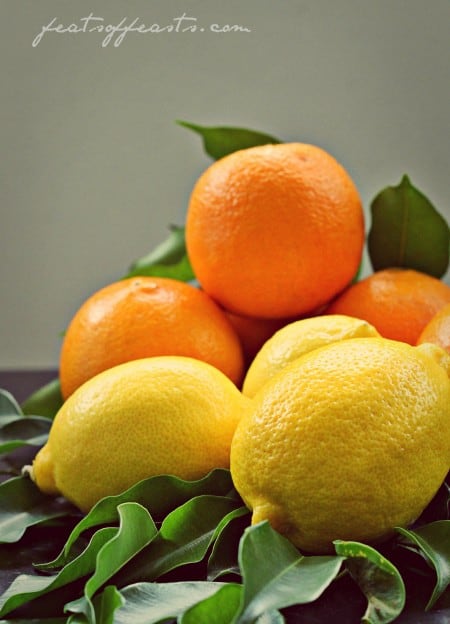 orange and lemons