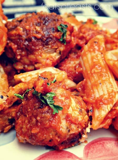 penne meatballs 3w