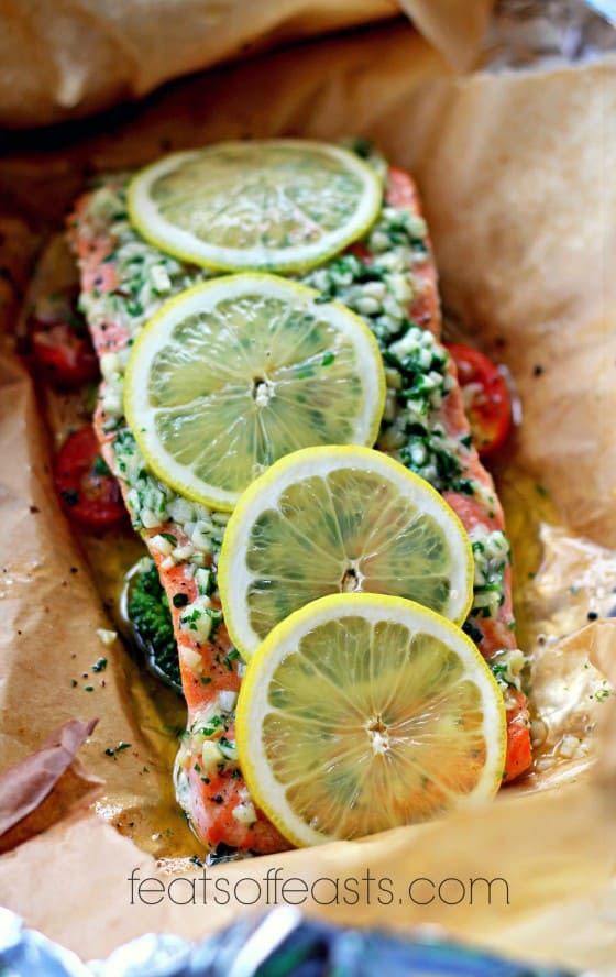 salmon in foil