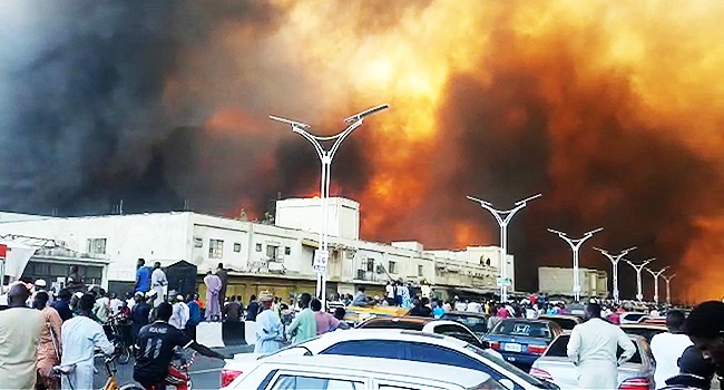 BORNO MARKET FIRE