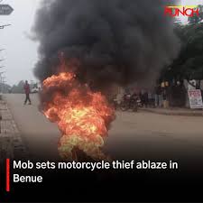 MOB SET ABLAZE