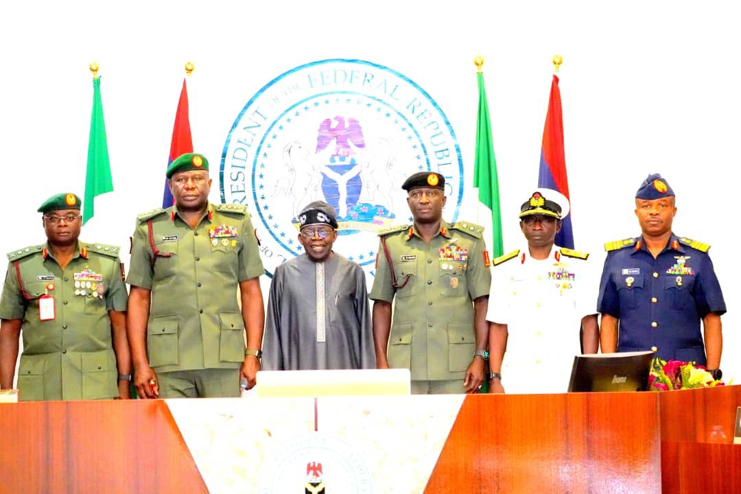 SERVICE CHIEFS WITH TINUBU