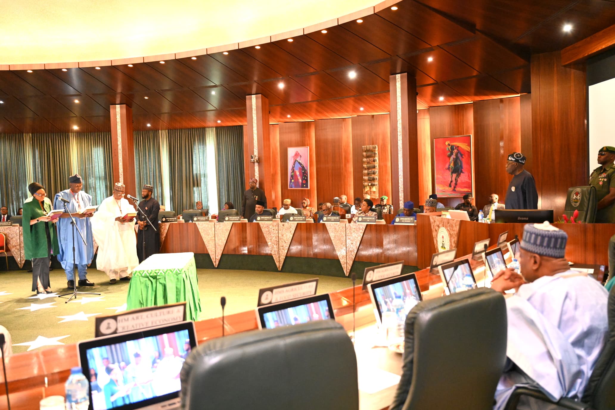 SWEARING IN MINISTERS