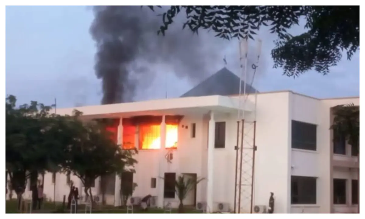 FIRE AT KATSINA GOVT HOUSE