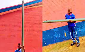 STRRETLIGHT POLE VANDAL