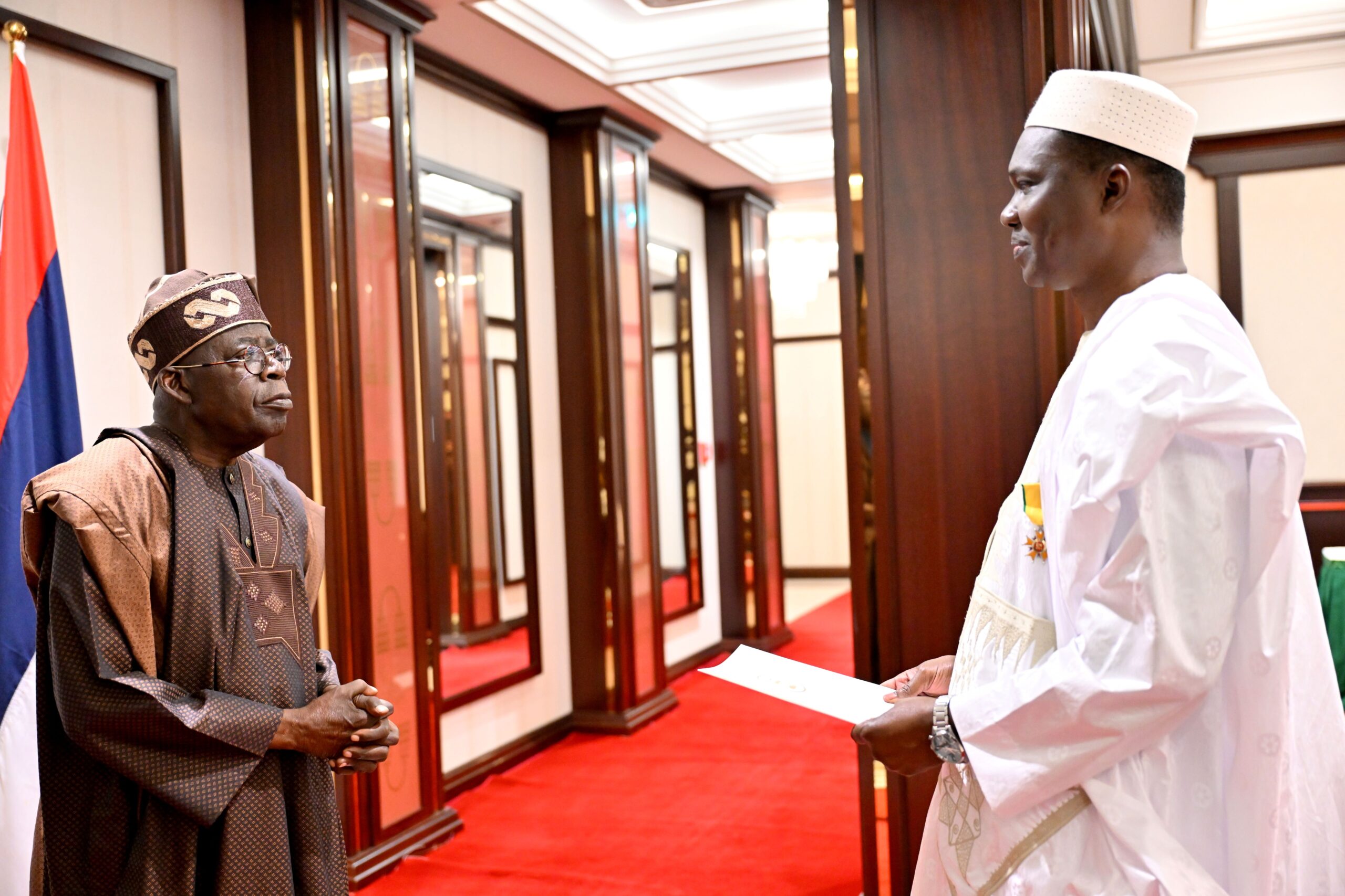TINUBU WITH MALI ENVOY