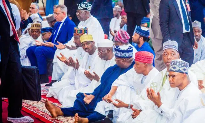 TINUBU AT MOSQUE