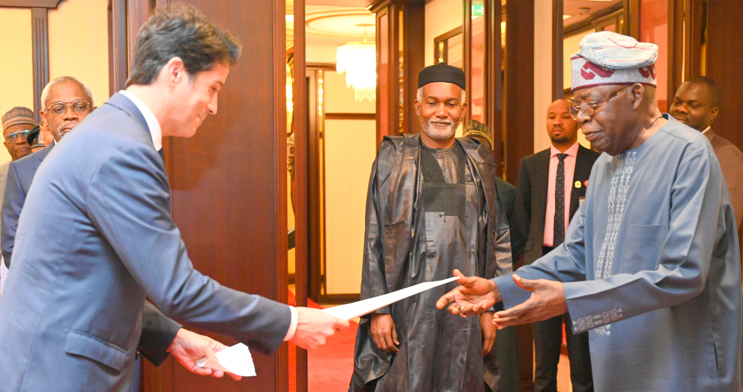 TINUBU WITH CANADA ENVOY