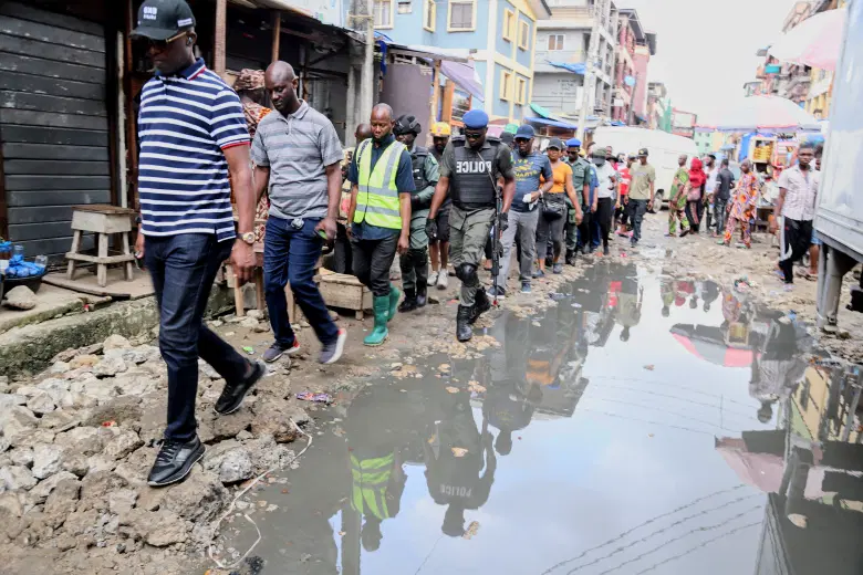 LAGOS FLOODED STREET