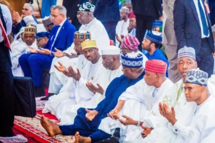 TINUBU AT MOSQUE