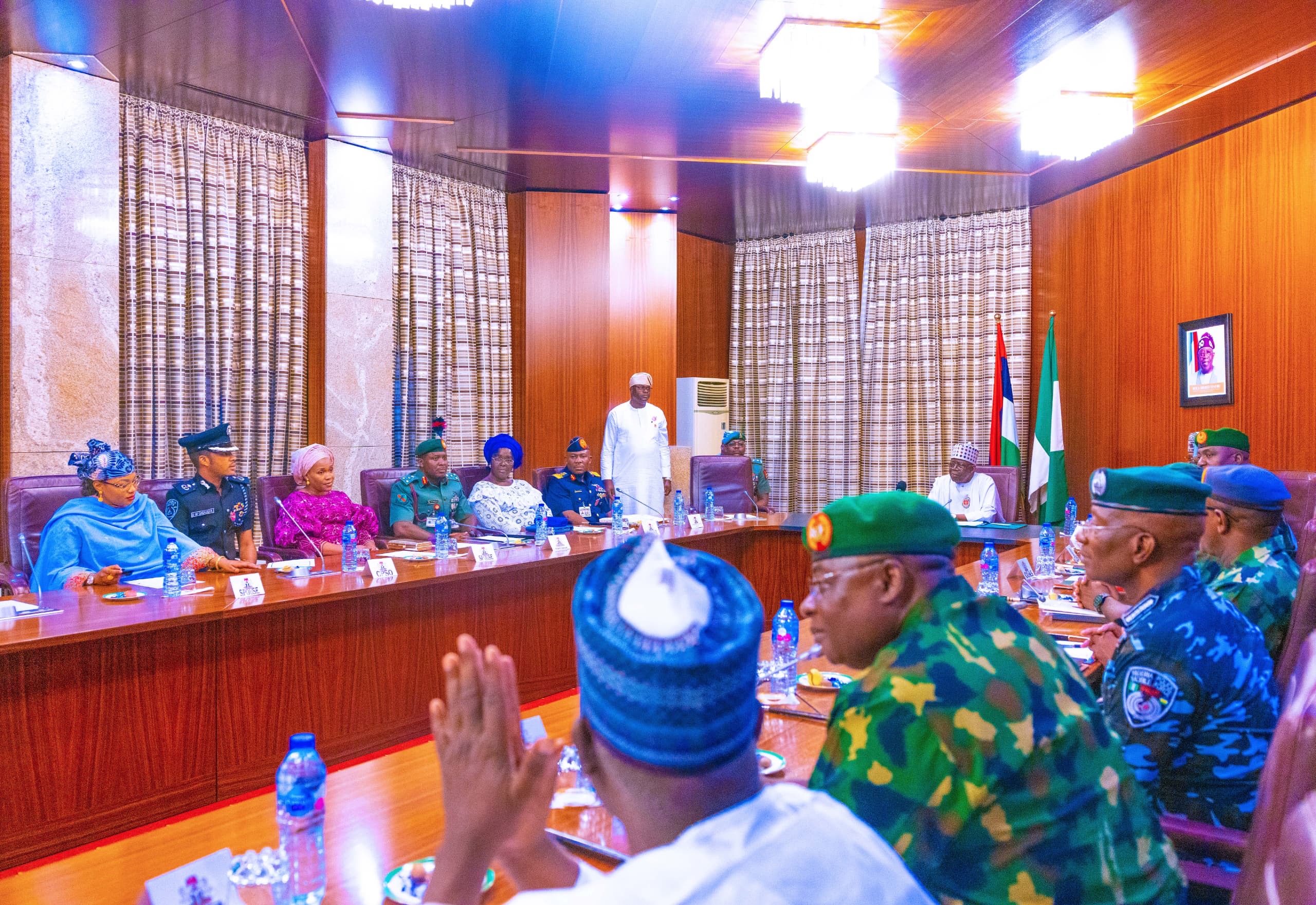 TINUBU WITH SERVICE CHIEFS