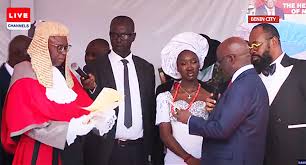 OKPEBHOLO SWORN IN
