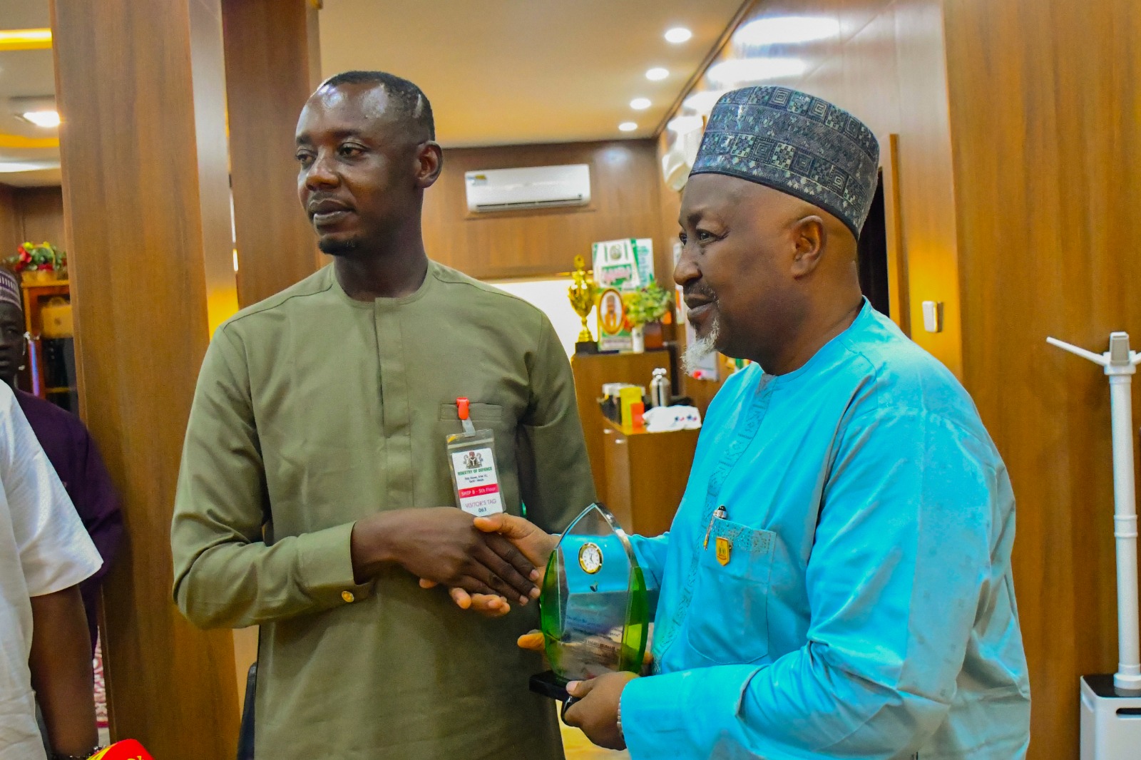 defence minister with civil society