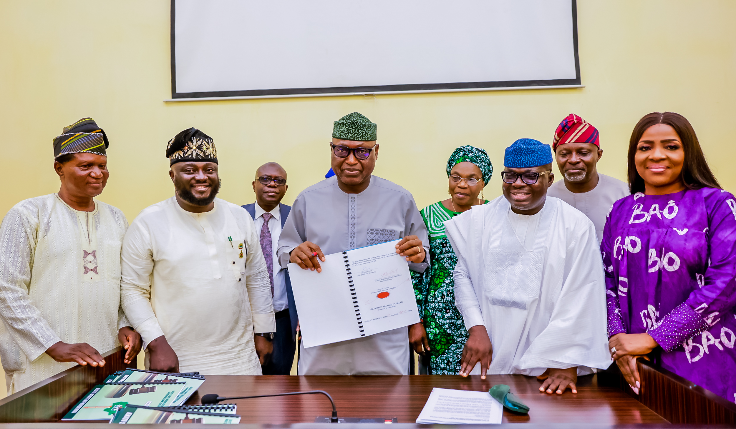 OYEBANJI SIGNS NEW LAW